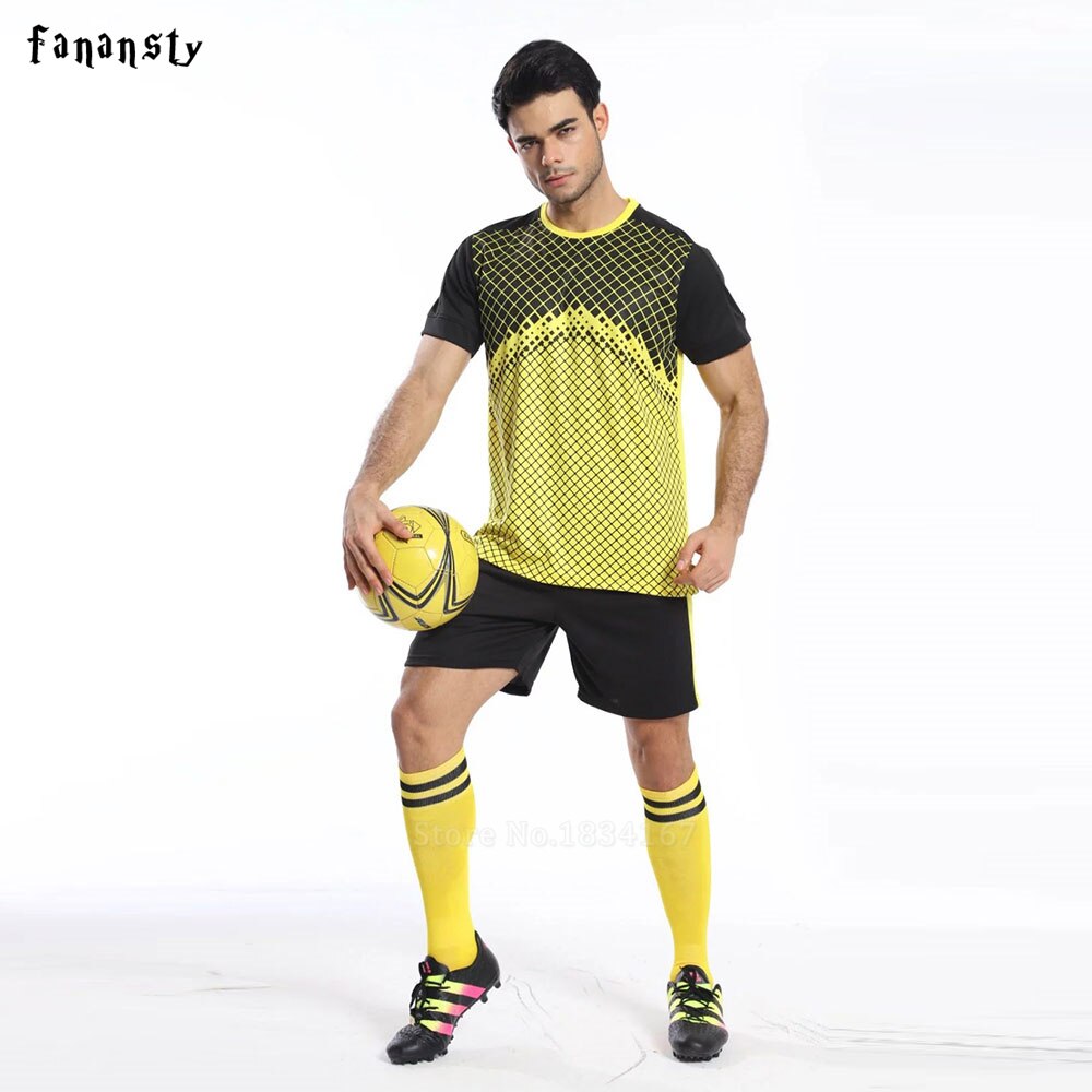 DIY Erwachsene Fußball Uniform Outfit Ausbildung Trikots Costom Fußball Trainingsanzug Trikots Fußball Kit survêtement fußball