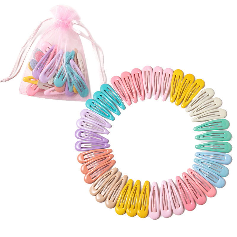 10/20/30/40Pcs Baby Hairclip Haarspelden Leuke Kleurrijke -Vormige Clip Mode Baby Meisje haarspelden Haar Accessoires Haarspelden: 40pcs light color