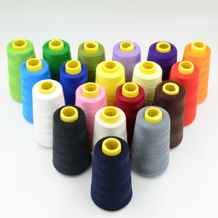 19 different colors handmade thread 2300 yards each as DIY sewing thread kit for hand machine DIY thread