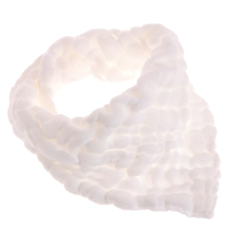 Nowe gorące dziecko prosta konstrukcja miękka czysta mieszanka bawełny gaza płócienne śliniaczki odbijanie śliniaczek karmienie trójkątna chustka noworodkowe ręczniki: biały