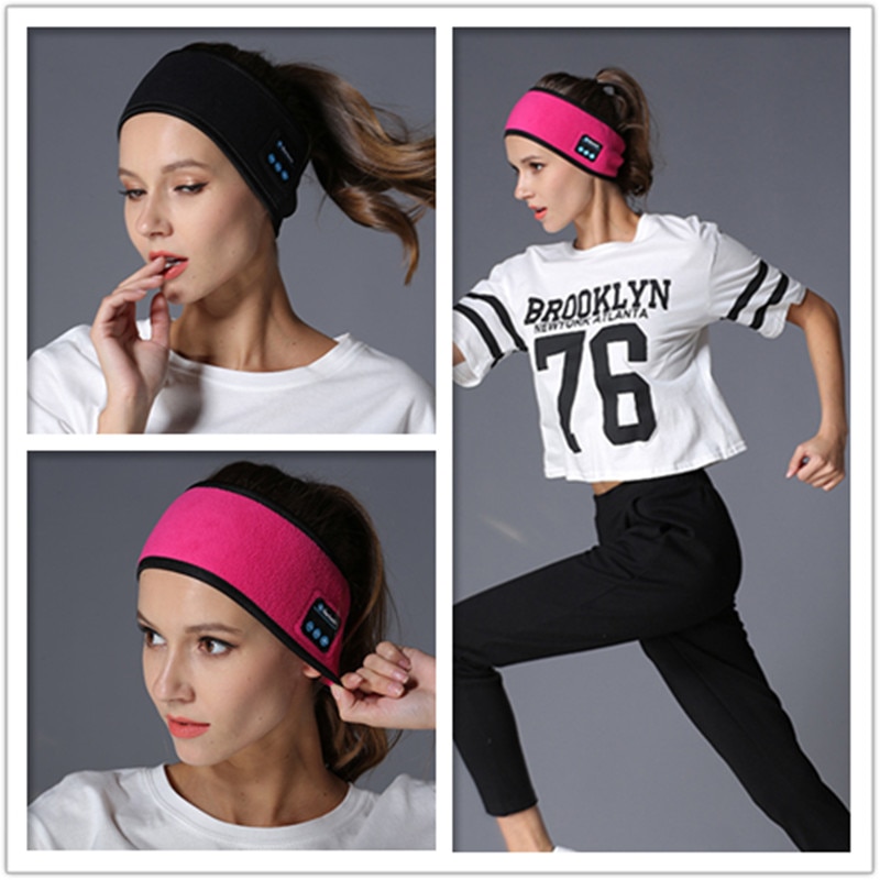 Bluetooth muziek hoofdband gebreide slaap hoofddeksels hoofdtelefoon luidspreker headset afneembare sportheadset hoofdband