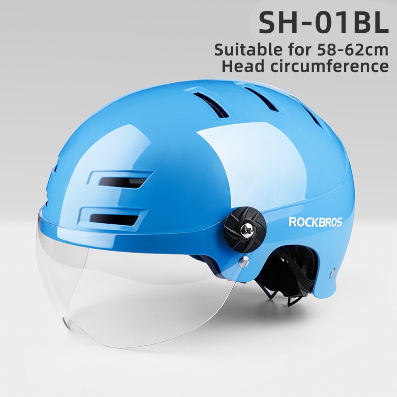 Rockbros Elektrische Fiets Helm Mannen Vrouwen Mtb Racefiets Helm Met Bril Motercycle Veiligheid Helm Bescherming Fietshelm