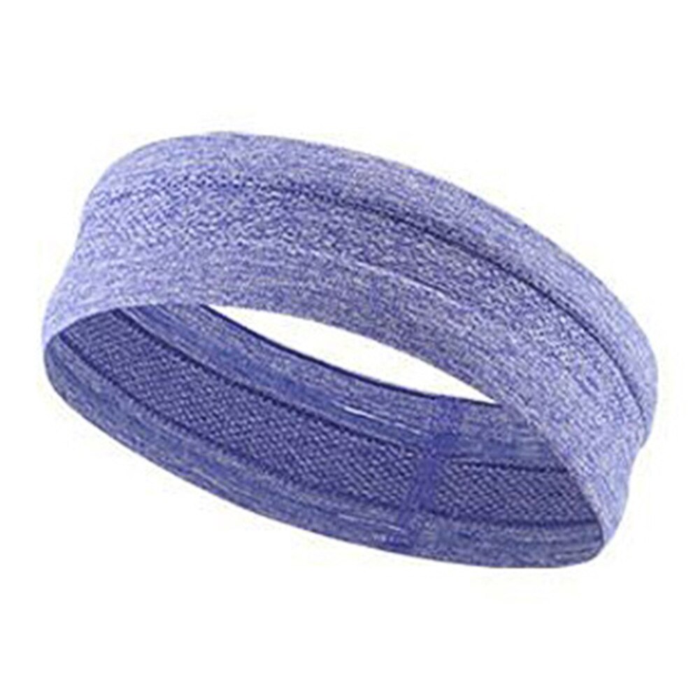 Yoga hårbånd sport elastisk silikone skridsikker bælte åndbart hårbånd dans gym løbende sport tørklæde & t8: Lilla