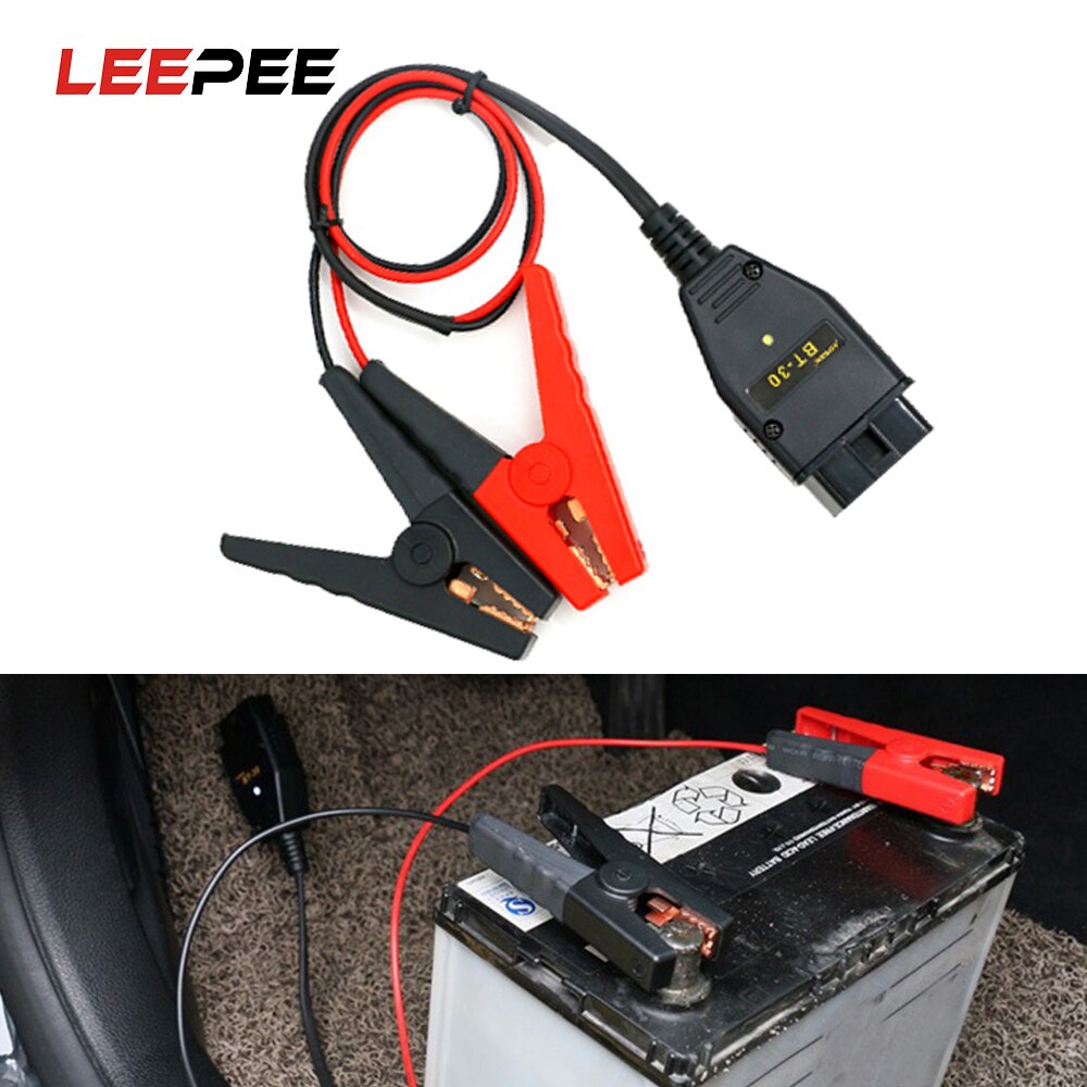 Leepee BT-30 Auto Batterij Lijn Start Leads Emergency Kabel Clip Lijn Auto Batterij Jumper Booster Kabel Koperdraad Auto- styling