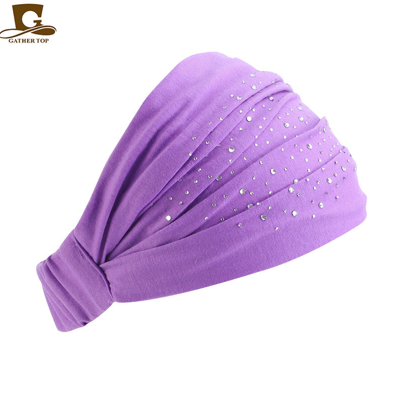 Damen-Haarband aus Baumwolle, Kopfband, Stirnband, Wickelhals, Kopftuch, Mütze, 2-in-1-Bandana