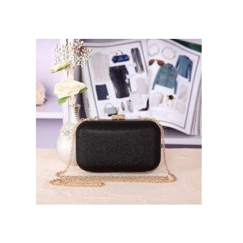 Women Bags Women'S Mini Evening Bag Clutch Banquet Bag Girls Shoulder Bag Women Messenger Crossbody Bag: Black