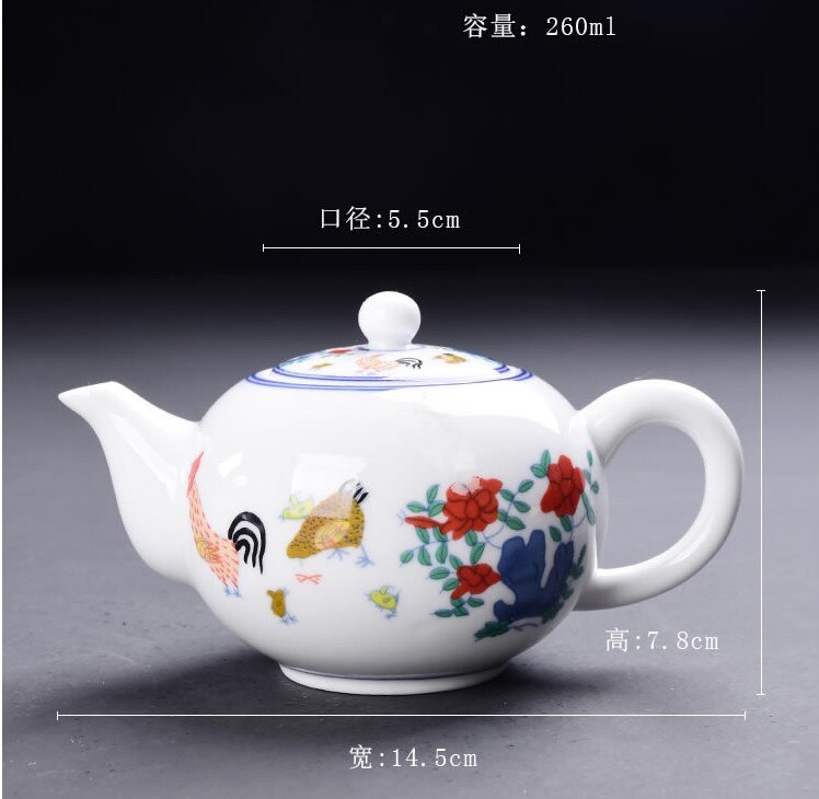 Ceramic Tea Table Zen Ceramic Tea Tray Chinese Tea Culture Tea Cup Tools Set Storage Tray Ceramic Tea Pot: Ceramic teapot
