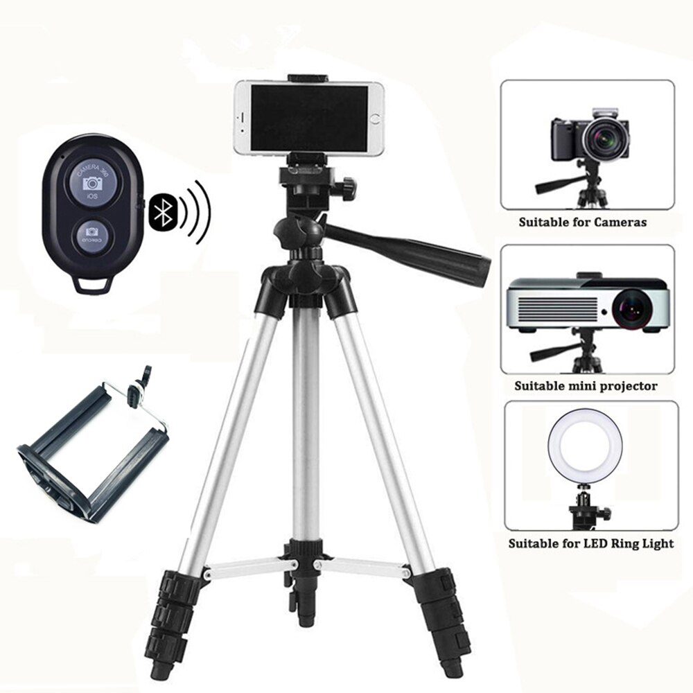 36-100 cm Universal Adjustable Tripod Stand Mount Holder Clip Set For Cell Phone Camera for iPhone XR XS for Samsung S10 S10E