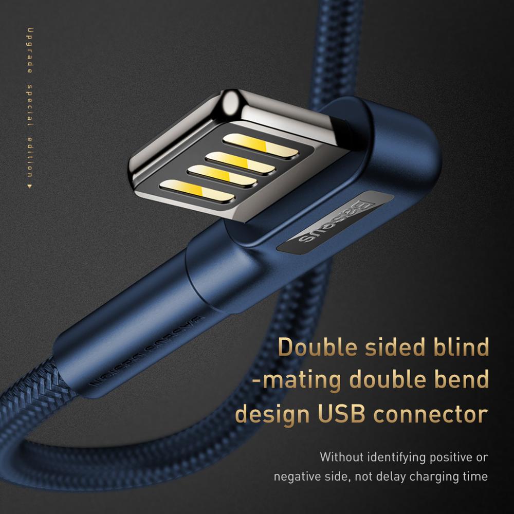 Baseus Usb Type C Kabel QC3.0 3A Snel Opladen Draad Voor Huawei Mate30 P30 Pro Xiaomi Oplader Draad USB-C Type -C Data Cord