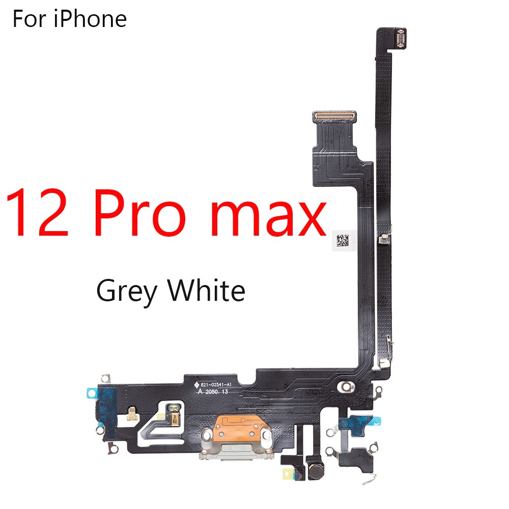 USB Charger Port Connector Dock Charging Flex Cable For iPhone 12 Pro 12Pro Max mini Replacement: 12 Pro max  White