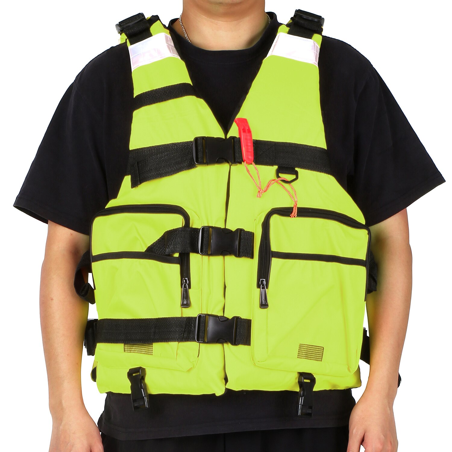 Gilet de sauvetage Sport nautique gilet de sauvetage réfléchissant pour kayak voile flottaison gilet de sécurité Polyester adulte gilet de sauvetage veste