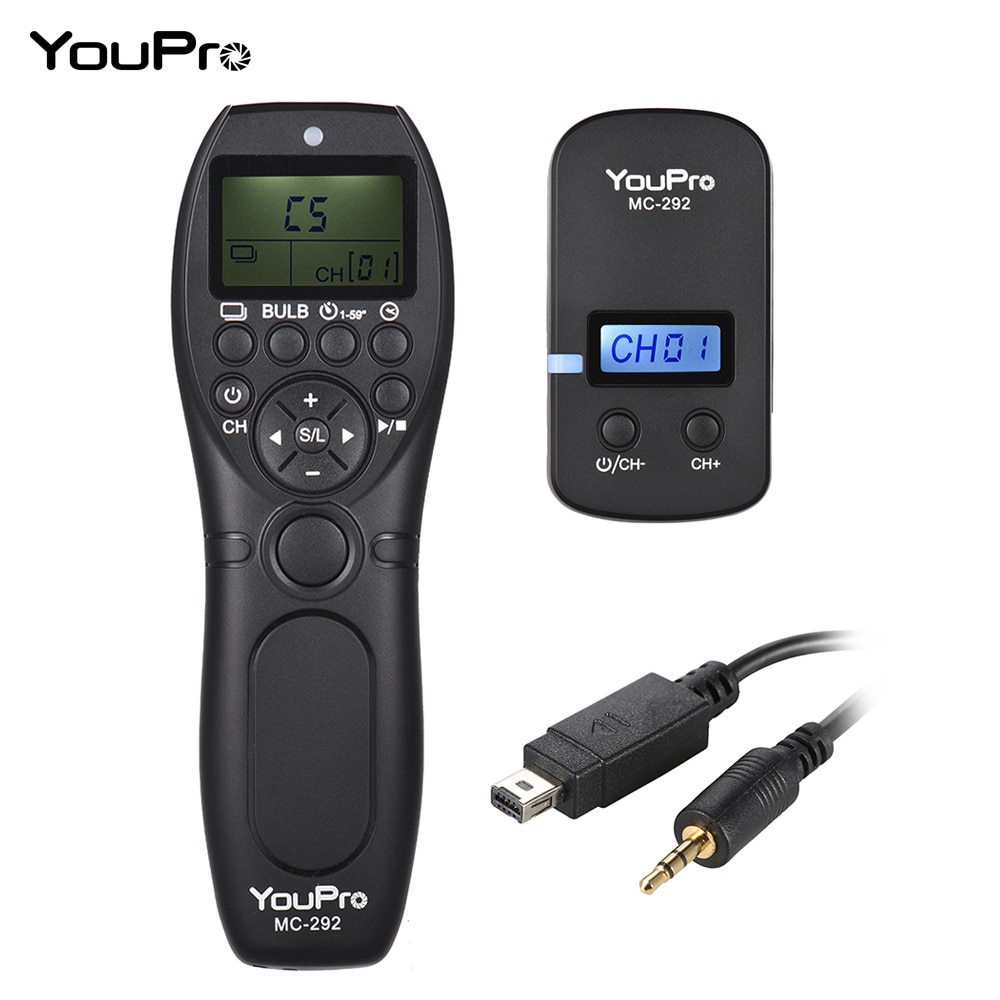 YouPro – télécommande sans fil DC2 2.4G LCD, minuterie, obturateur, libération de l&#39;émetteur récepteur 32 canaux pour caméra Nikon DSRL