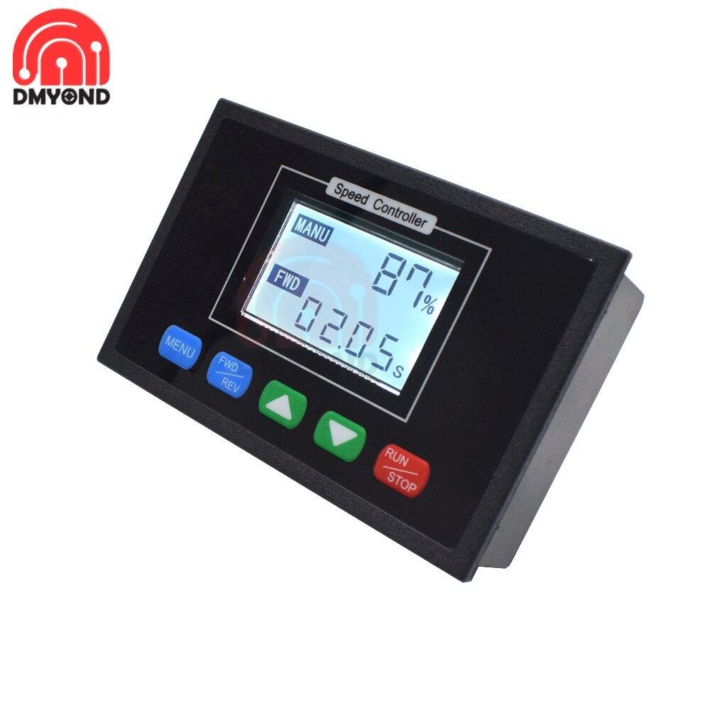 DC10-55V Digital Multifunctional Integrated DC Motor Speed Controller with Programmable Intelligent Timing Forward Rotation 12V