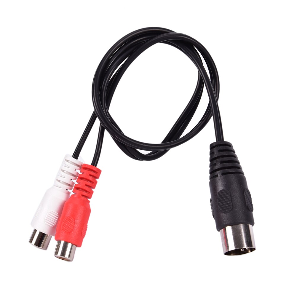 Midi- Lärm 5P Stecker Auf 2 RCA Phono Buchse Jack MF Audio- Kabel 0,5 M