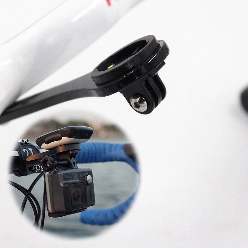 Karbonfiber sykkel datamaskin feste sykkel landevei sykkel sykling mtb datamaskin stoppeklokke feste holder til garmin wahoo feste