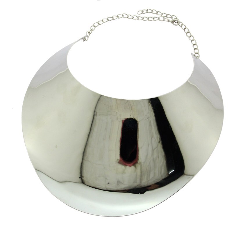 Manilai áfrica instrução colares grande liga torques para mulheres grande colar gargantilha boho design steampunk jóias 2020: 4347 Silver