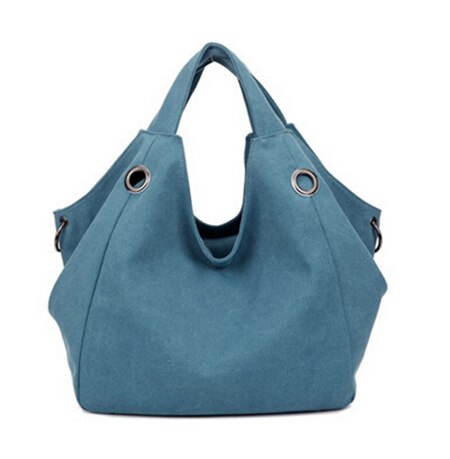 Didabear dames canvas tote handtassen dames #39 ;s grote boodschappentas tassen bolsos mujer femme sac a main voor meisjes reizen: Blauw