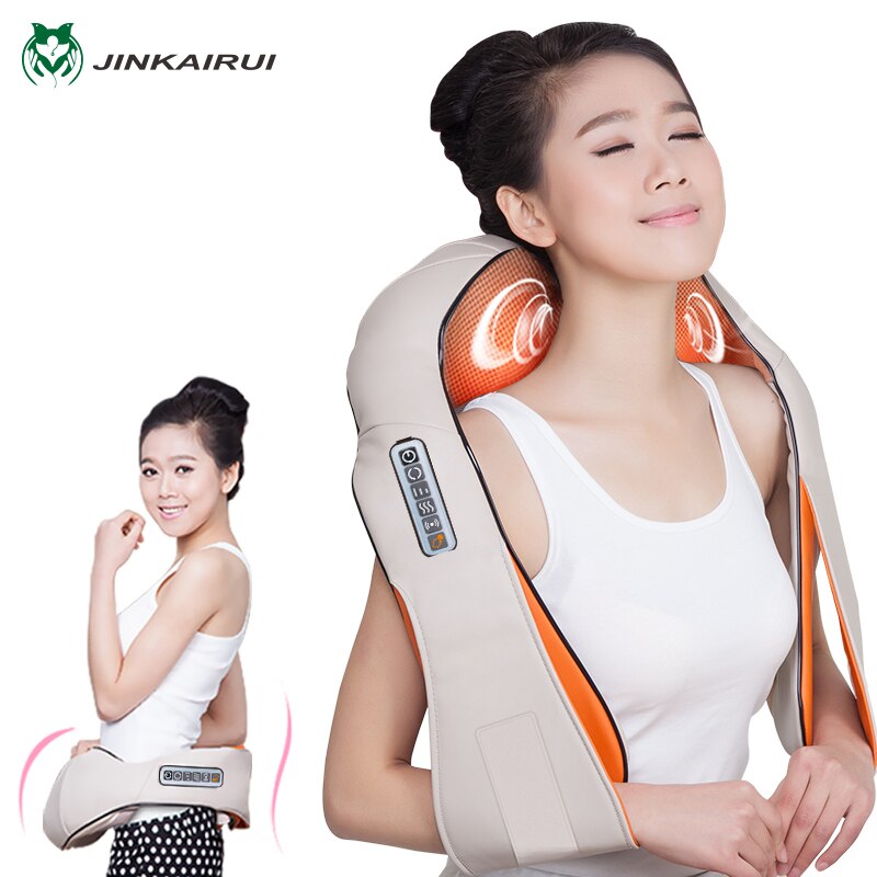 Multifunction U Shape Electrical Shiatsu Back Neck Shoulder Massager Body Infrared Kneading Massager Home Office Cars Massagem