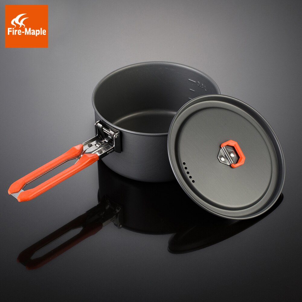 Fire Maple Feest 3 Outdoor Camping Wandelen Cookware Backpacken Koken Picknick Pot Pan Set Opvouwbare Handvat 2 Potten 1 Koekenpan FMC-F3