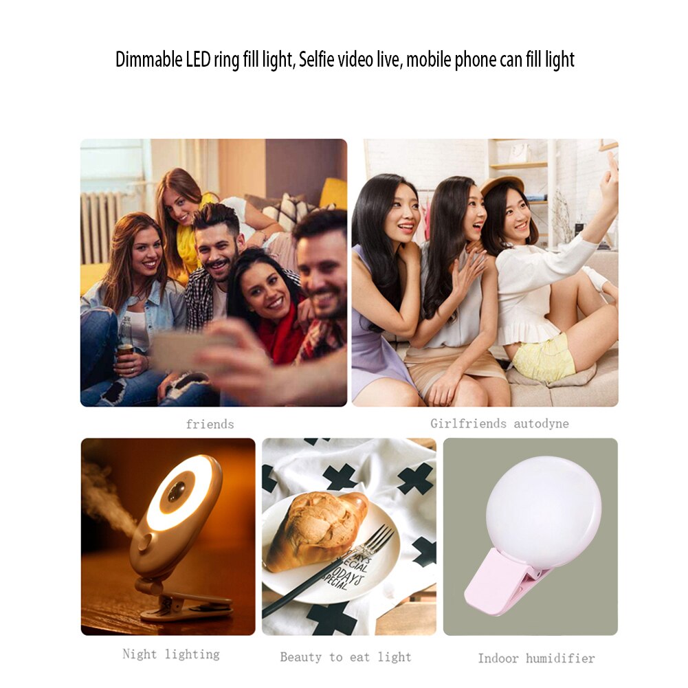 Telefoon Led Vullen Lichten Verstelbare Selfie Licht Draagbare Live Verstelbare Draagbare Live Lamp Selfie Ring Licht