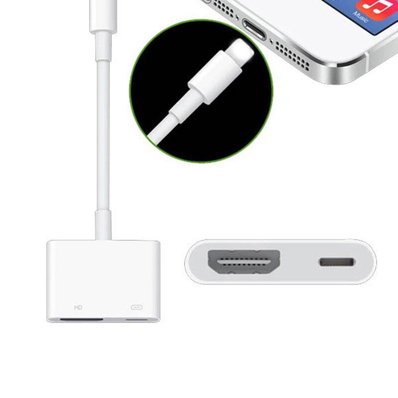 K 1080P Telefon HDMI Kabel, für Apple Handys 8-Pin Port HD TV/Projektor Converter Adapter Für IPhone/IPad Projetor Zubehör