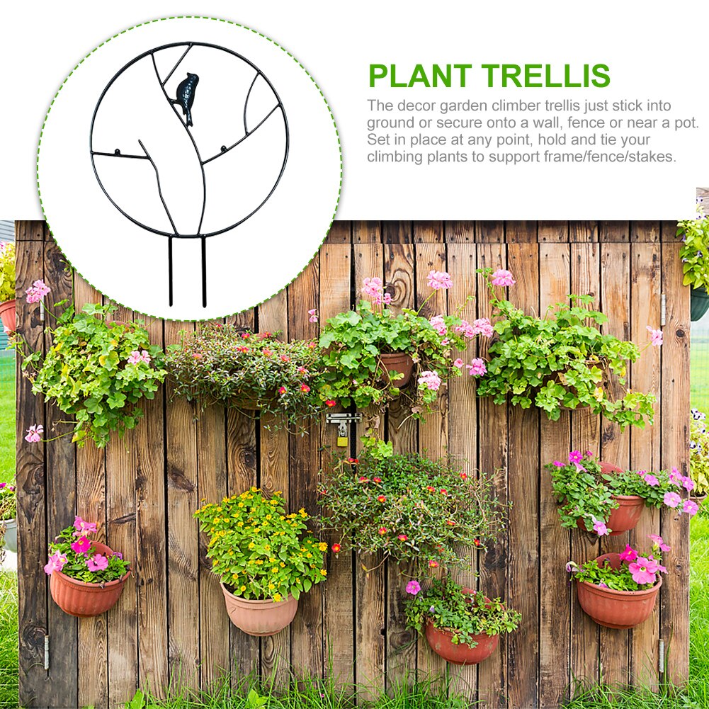 Plant Trellis Climbing Plants Support Garden DIY Ivy Cucumbers Pea Flower Vegetables Metal Display Vine Rose Indoor Pot