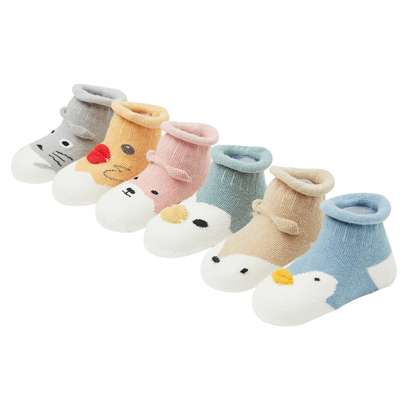 Anti Slip Baby Socks Kids Cute Stereo Animal Cartoon Loose Toddle Boys Girls Socks Children Clothing Accessories