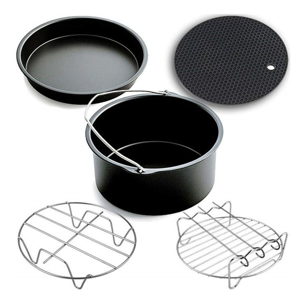9 Pcs/set 6/7/8 Inch Air Fryer Accessories For Gowise Phillips Cozyna and Secura Fit All Airfryer Kitchen Bakeware Set