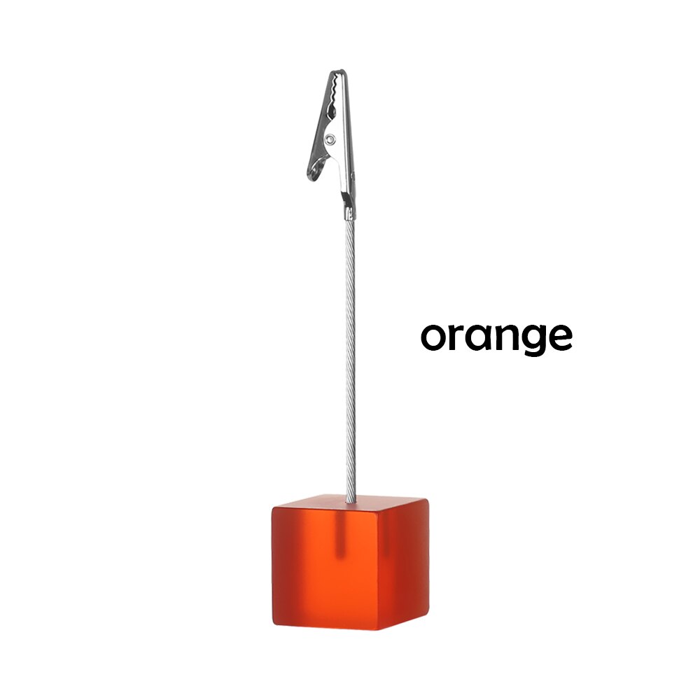 Multicolore Résine Base Carrée Photo Clip Carte Photo Mémo Photo Numérique de Table Clip de fixation Décoration De Bureau