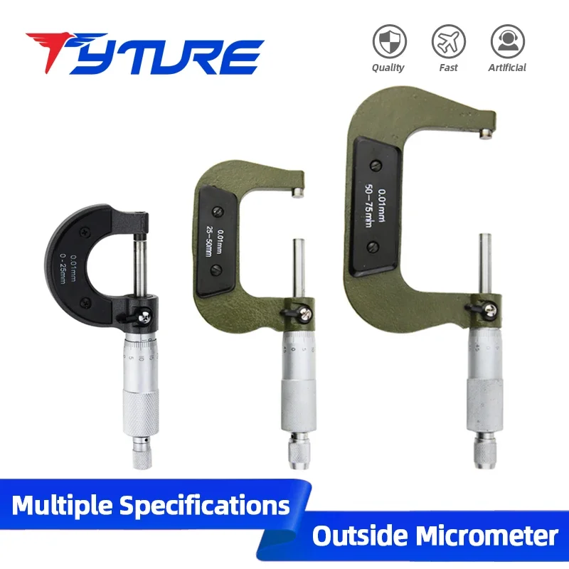 External Micrometer Set Outside Micrometer Micro Meter Mechanical Micrometers Measuring Tools Micrometric Gauges For Measurement