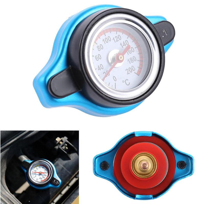 Tapa Universal para radiador de coche de cabeza pequeña, cubierta para medidor de temperatura del agua, calibrador termostático 0,9/1,1/1,3 Bar, accesorios para automóviles