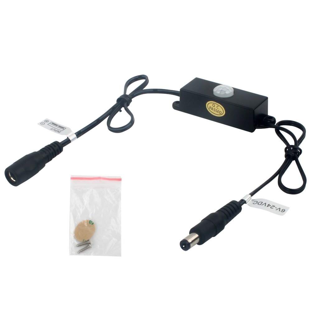 DC 6~24V 4A PIR Motion Sensor Connector Long Distance Time Widely used on motion-activated lighting, LED strips and others