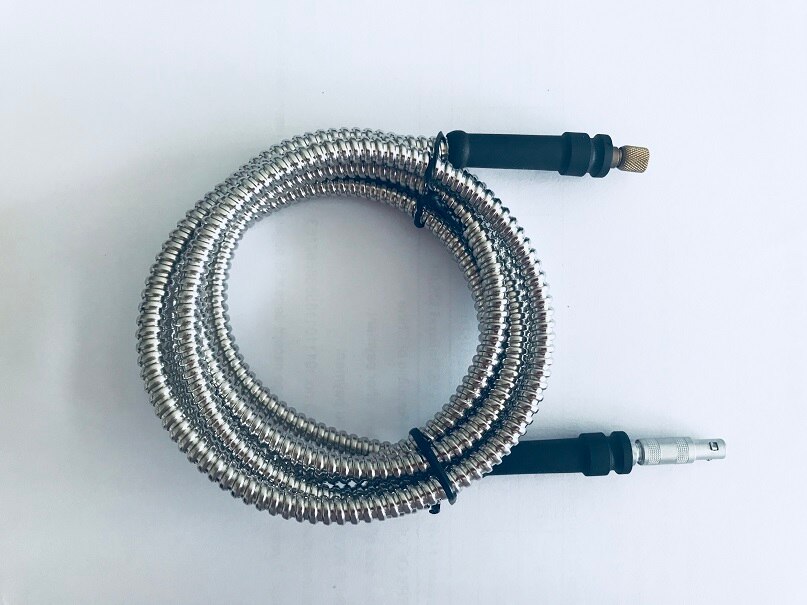 Equivalent LEMO 00 to Microdot flexible Stainless Steel Protection Shielding aromored Ultrasonic Cable