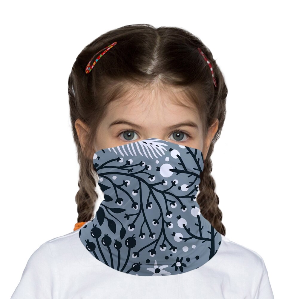 Flower Petals Kids Head/Face/Mask Neck Bandana Scarf Dual-use Magic Tube HeadScarf Cycling Sport Headwear Turban Balaclava: H