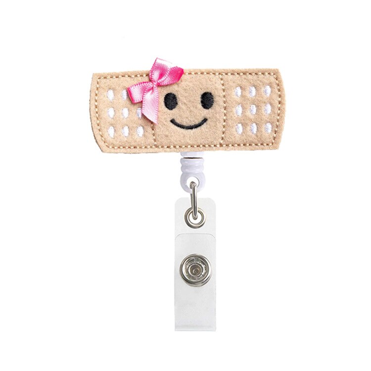 1 sztuk kobiety dziewczyna chowany pielęgniarka odznaka Reel klips do kartek Holder śliczne studenci lekarz etui na dowód osobisty Kawaii: NO.3