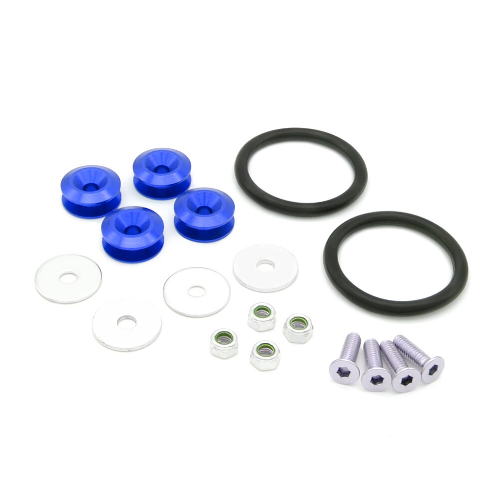 Quick Release Fasteners Fixing Buckle Nuts Bolts Kits For Car Front Rear Bumpers Trunk Fender Hatch Lids Car-styling: Blue