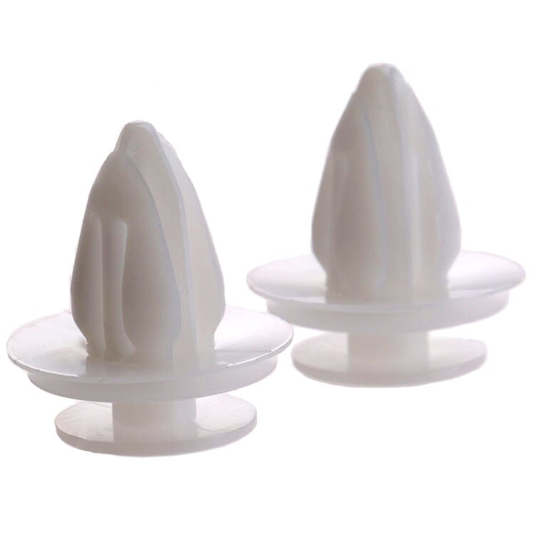 50Pcs White Plastic Auto Retainer Clips 9mm Hole Car Bumper Fender Door Trim Panel Rivets Fastener