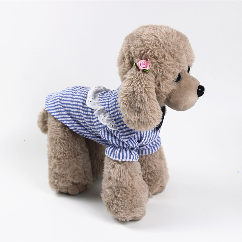 Lace Dog Shirt Summer Dog Clothes Cat Poodle Bichon Frise Pomeranian Schnauzer Pet Outfits Small Dog Costume Apparel