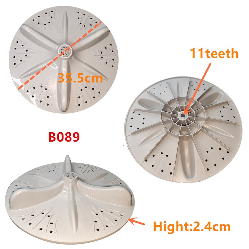 Washing Machine Pulsator Replacement Part Wave Plate Pulsator 11 Teeth Diameter 35.5cm