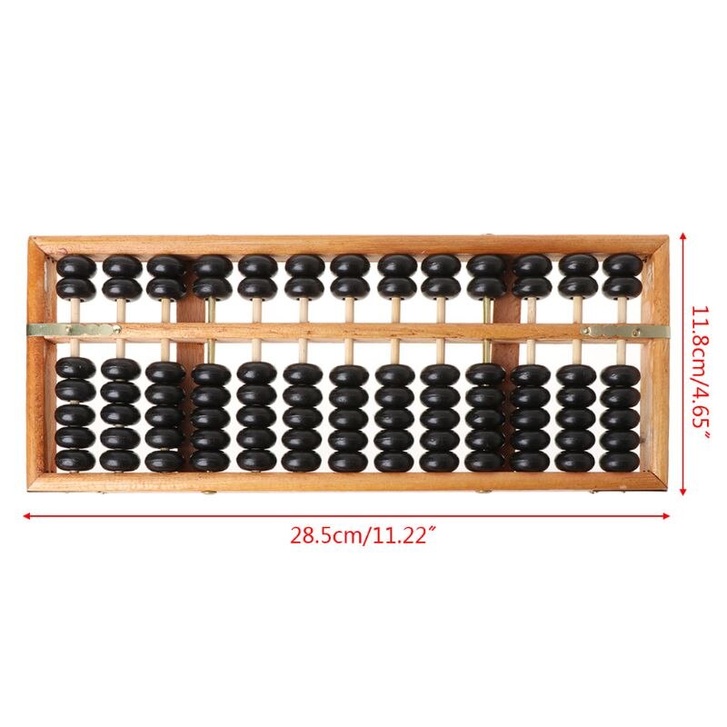 Portable Chinese 13 Digits Column Abacus Arithmeti... – Grandado