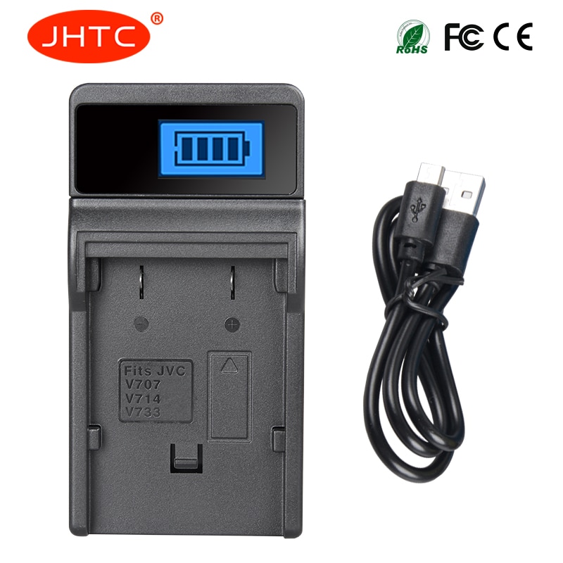 JHTC Battery Charger BN-VF707U BN VF707 BNVF707 For JVC GZ-D240 GR-X5 MG77 MG505 Charger For liion Battery BN VF707