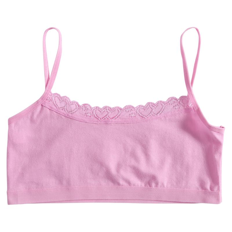 Teenager Girls Bra Solid Cotton Breathable Puberty Student Children Underwear Kids Vest Training Bras Wrapped Chest Underwear