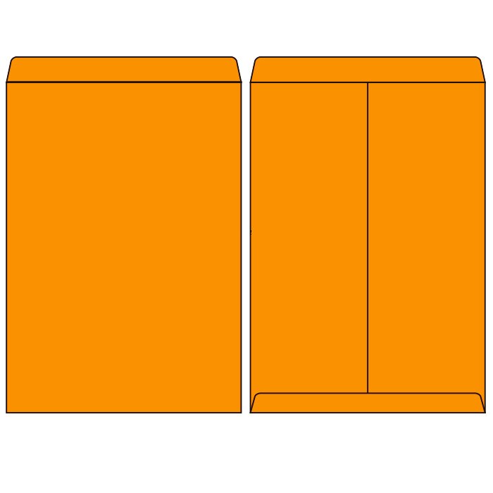 20 Pcs-A4 C4 324X229 Mm Grote Kleur Enveloppen: Oranje