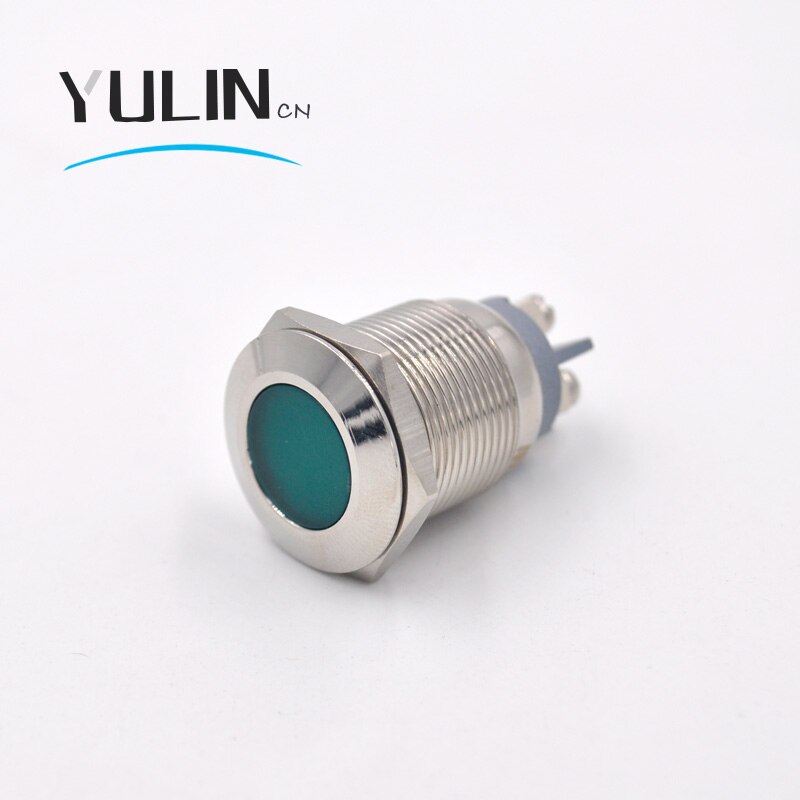 Voyant d'avertissement de Signal de tableau de bord de panneau pilote de LED en métal de 22mm avec le Terminal de vis