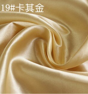 12 Colors Selection Polyester Satin Material For Clothing Linings Soft Charmeuse DIY Handmade Crafts Satin Fabric: 19 kachi