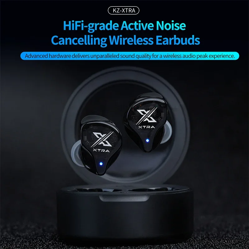 KZ Xtra TWS Noise Cancelling Bluetooth 5.4 Earphones True Wireless Earbuds Multi-Mode ANC QCC3091 bluetooth headphones