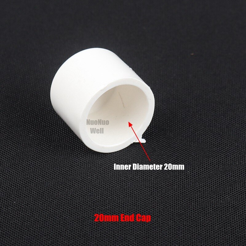 Joint en PVC blanc, diamètre intérieur 20mm, 10 pièces/lot, connecteur de tuyaux d&#39;irrigation agricole pour Aquarium: 20mm End Cap