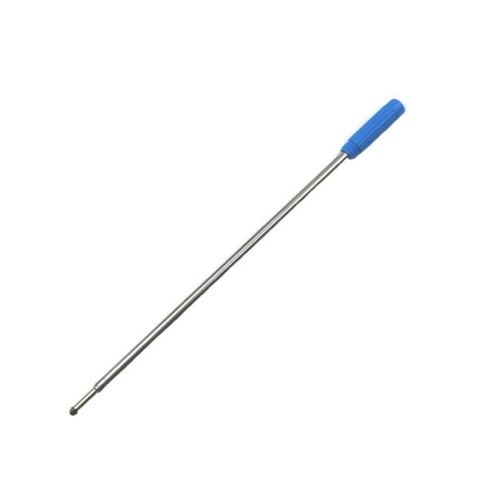 10pcs Ballpoint Metal Pen Refill 1.0mm Length 11.6cm Short Blue And Black Ink Refill Replacement Steel Pen Refill: Blue