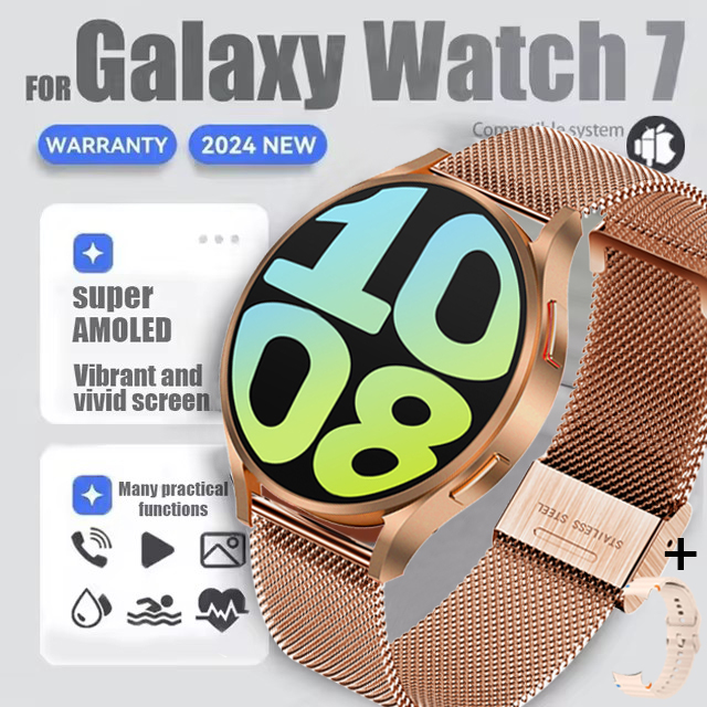 Novo relógio 7 bifosensor de tela ultrapequena para atingir monitoramento de saúde preciso smartwatch gps de dupla frequência para ios androide: Rosa
