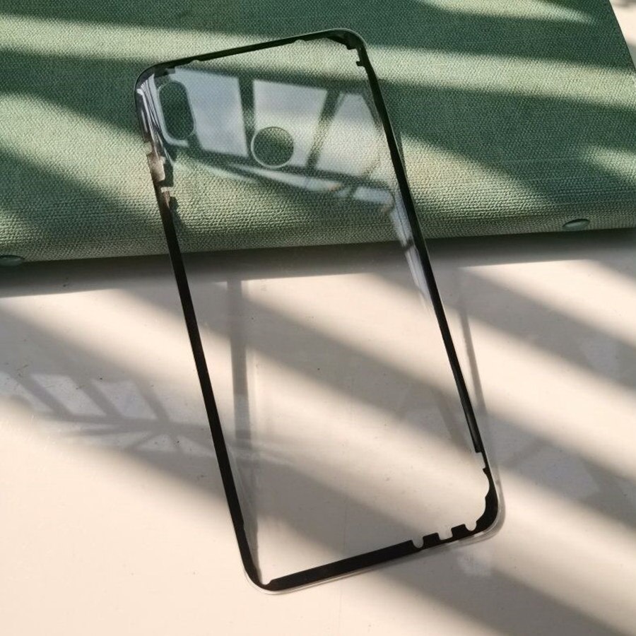 Zmodyfikowany bez Logo dla Huawei Nova 3 Nova3 tylna pokrywa tylny Panel szklany wymiana obudowy obudowy baterii + naklejka Adheisve: Transparent No Lens
